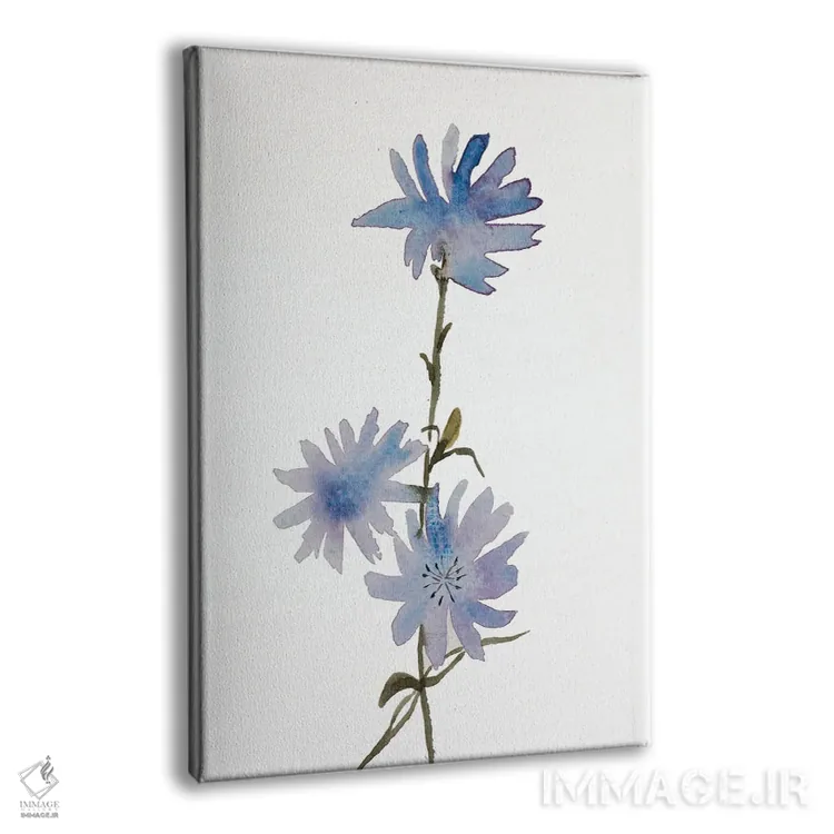 تابلو مینیمال کاسنی اثر الیزابت بکر - نمای پرسپکتیو محصول