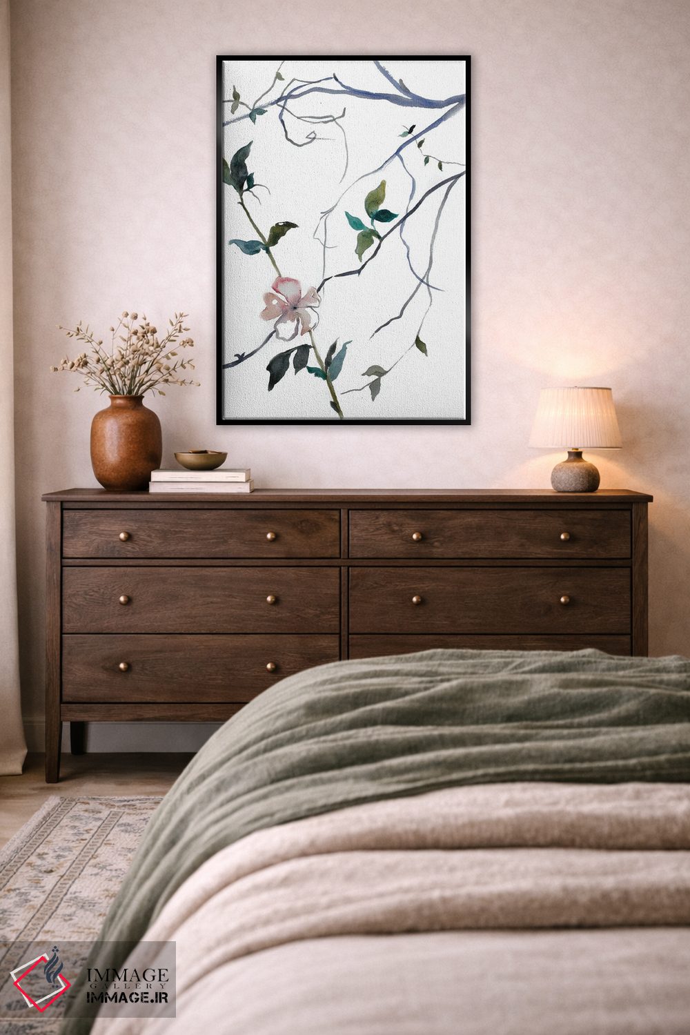 تابلو مینیمال شکوفه گیلاس شماره ۳۲ اثر الیزابت بکر - D4B