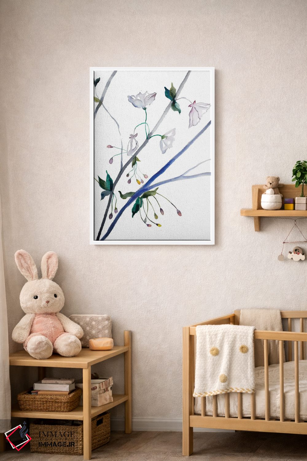 تابلو مینیمال شکوفه گیلاس شماره ۳۴ اثر الیزابت بکر - D3W