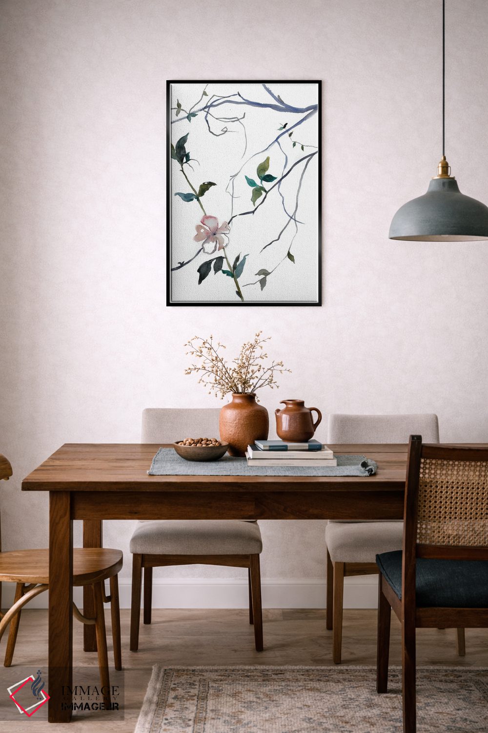 تابلو مینیمال شکوفه گیلاس شماره ۳۲ اثر الیزابت بکر - D6B