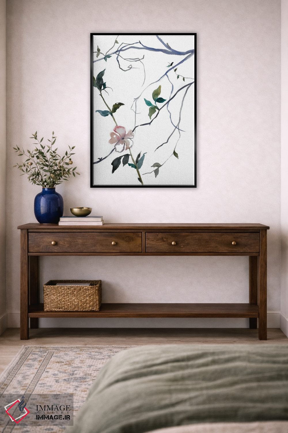 تابلو مینیمال شکوفه گیلاس شماره ۳۲ اثر الیزابت بکر - D5B