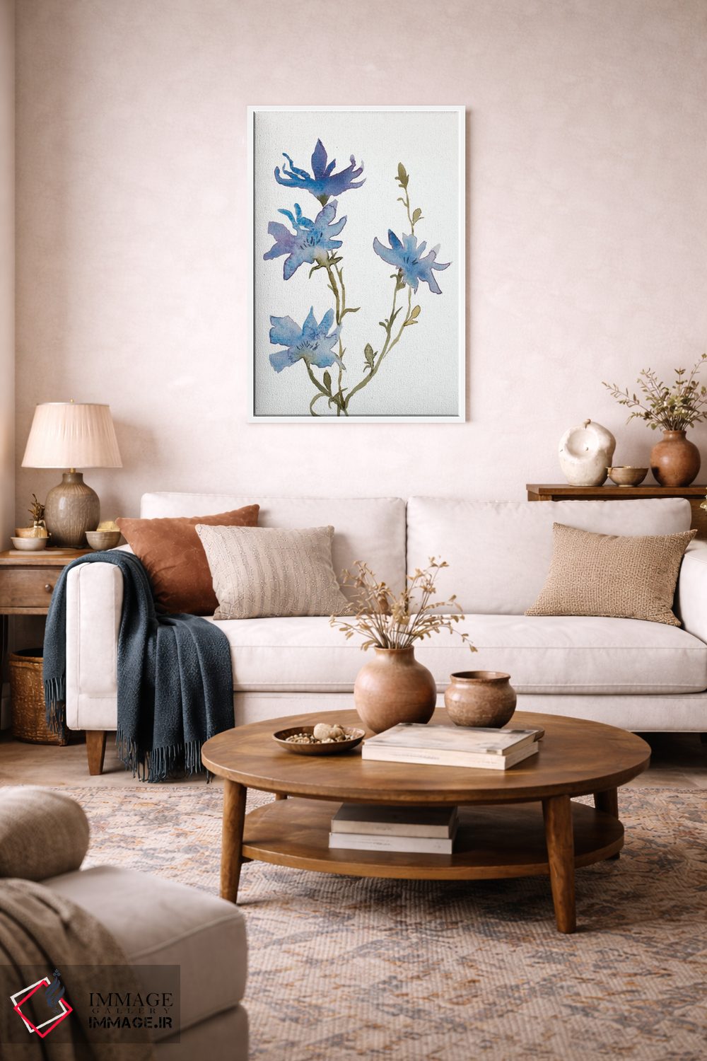 تابلو مینیمال کاسنی شماره ۲ اثر الیزابت بکر - D2W