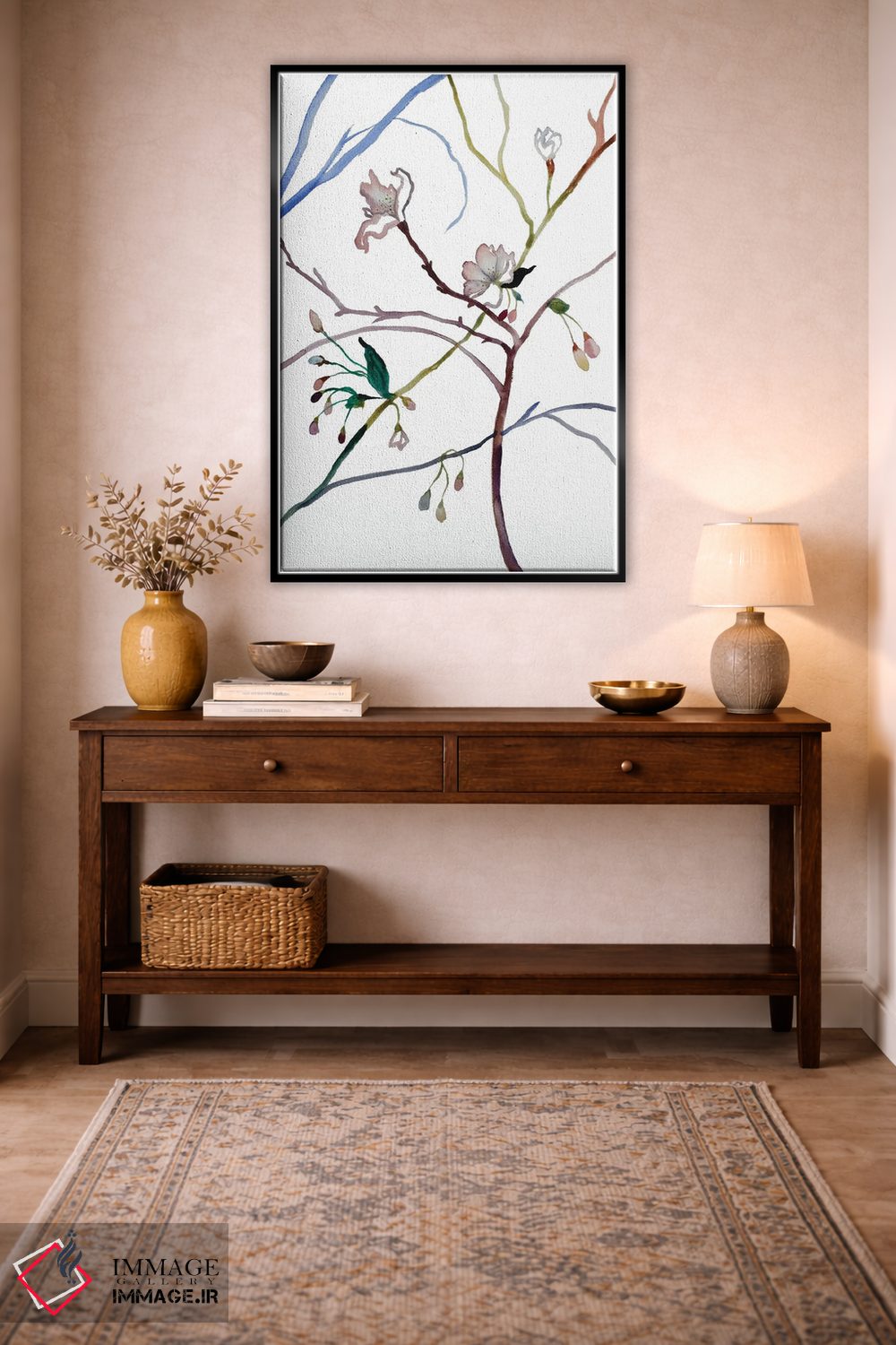 تابلو مینیمال شکوفه گیلاس شماره ۳۵ اثر الیزابت بکر - D5B