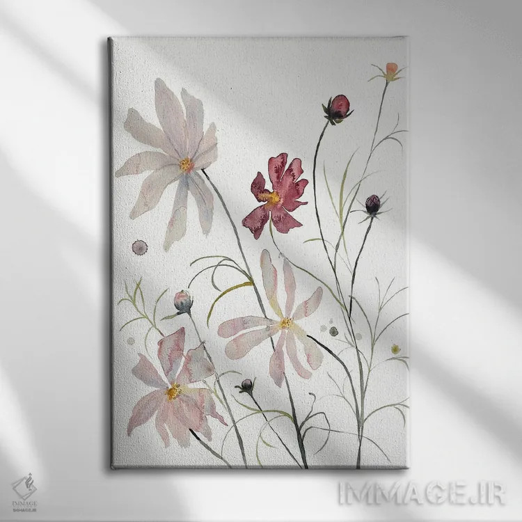 تابلو مینیمال کاسموس شماره ۲ اثر الیزابت بکر - نمای روبهرو روی دیوار