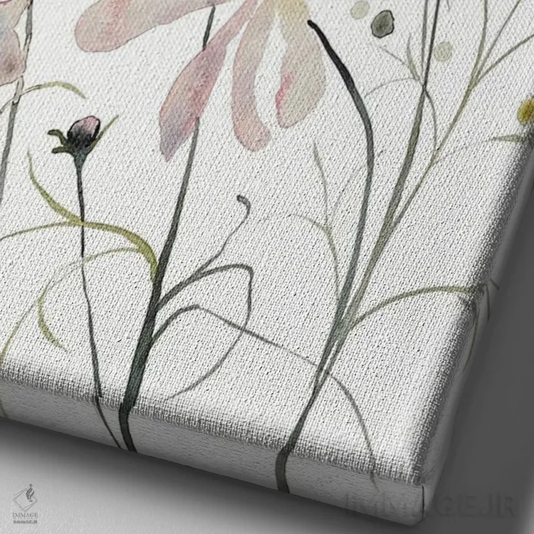 تابلو مینیمال کاسموس شماره ۲ اثر الیزابت بکر - نمای نزدیک بافت بوم