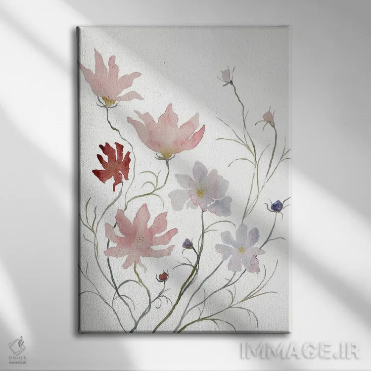 تابلو مینیمال کاسموس شماره ۳ اثر الیزابت بکر - نمای روبهرو روی دیوار