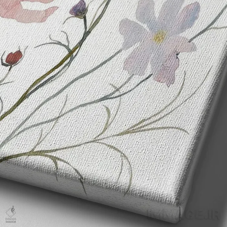 تابلو مینیمال کاسموس شماره ۳ اثر الیزابت بکر - نمای نزدیک بافت بوم