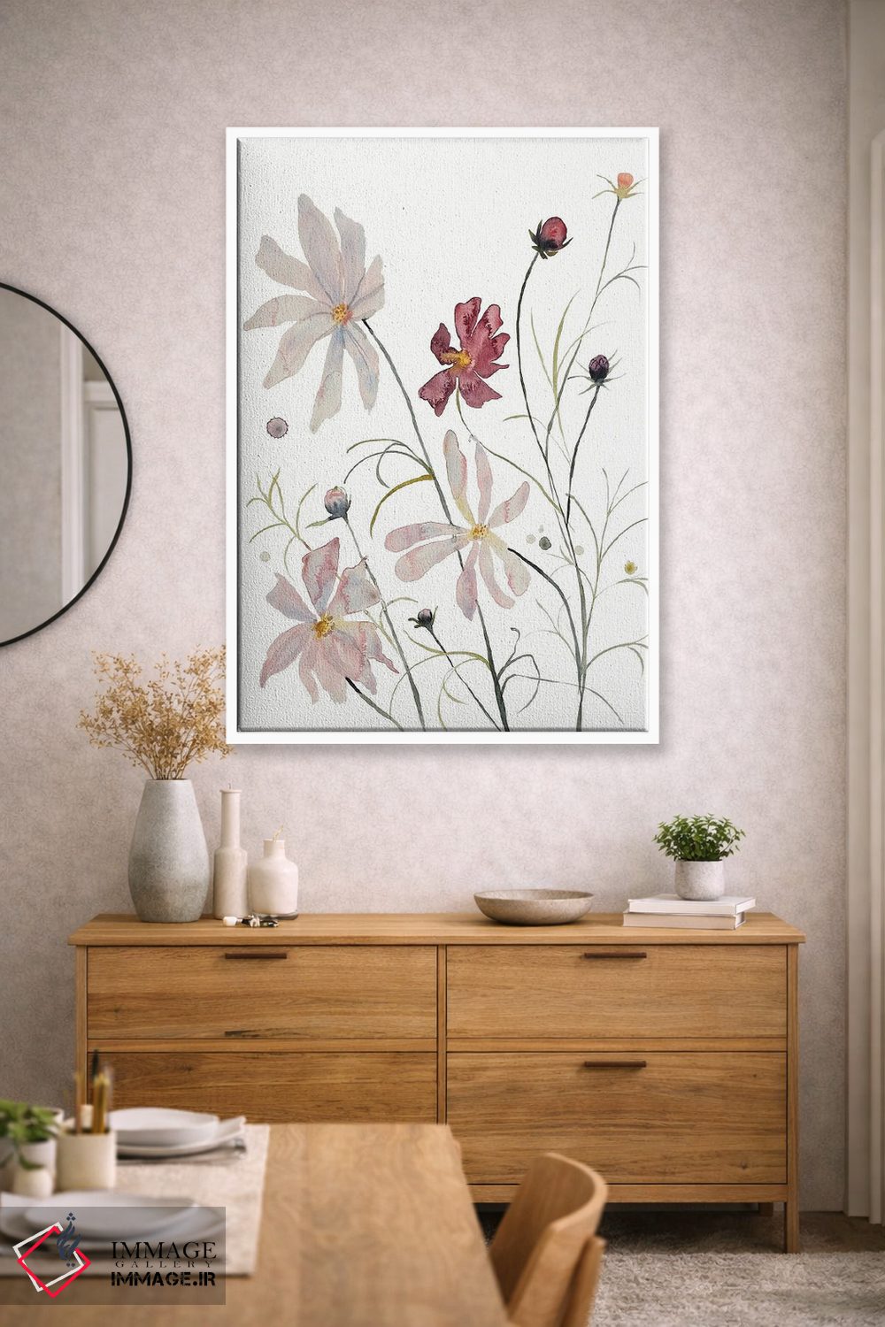 تابلو مینیمال کاسموس شماره ۲ اثر الیزابت بکر - D1W