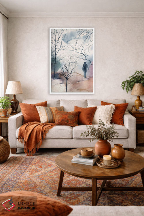 تابلو مینیمال دسامبر شماره ۲ اثر الیزابت بکر - D3W