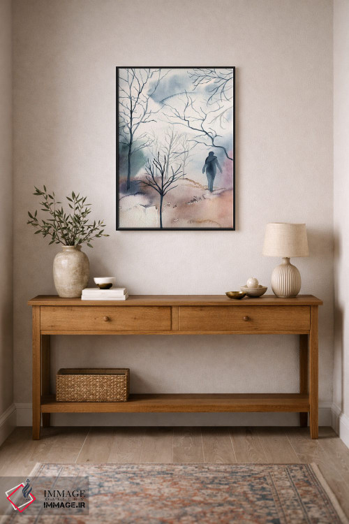 تابلو مینیمال دسامبر شماره ۲ اثر الیزابت بکر - D2B