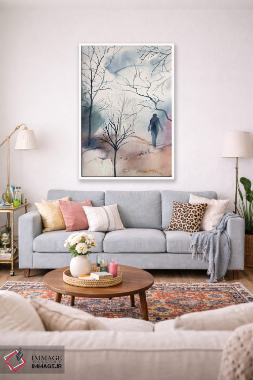 تابلو مینیمال دسامبر شماره ۲ اثر الیزابت بکر - D1W