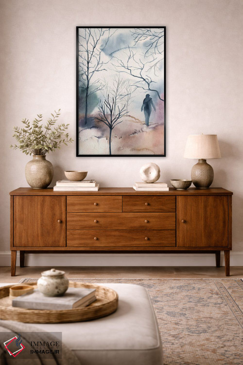 تابلو مینیمال دسامبر شماره ۲ اثر الیزابت بکر - D5B