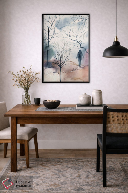 تابلو مینیمال دسامبر شماره ۲ اثر الیزابت بکر - D6B