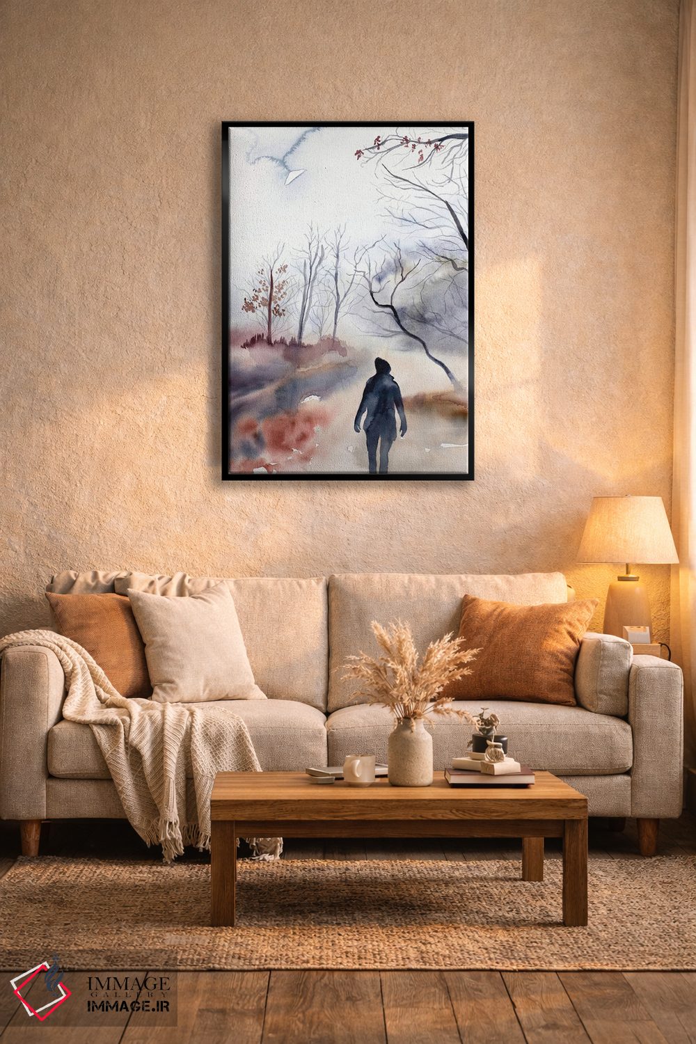 تابلو مینیمال دسامبر اثر الیزابت بکر - D3B