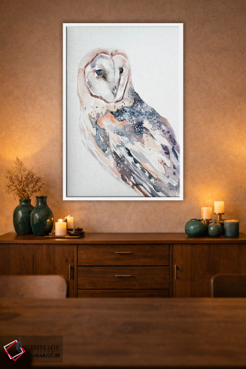 تابلو مینیمال جغد انبار شماره ۲ اثر الیزابت بکر - D1W