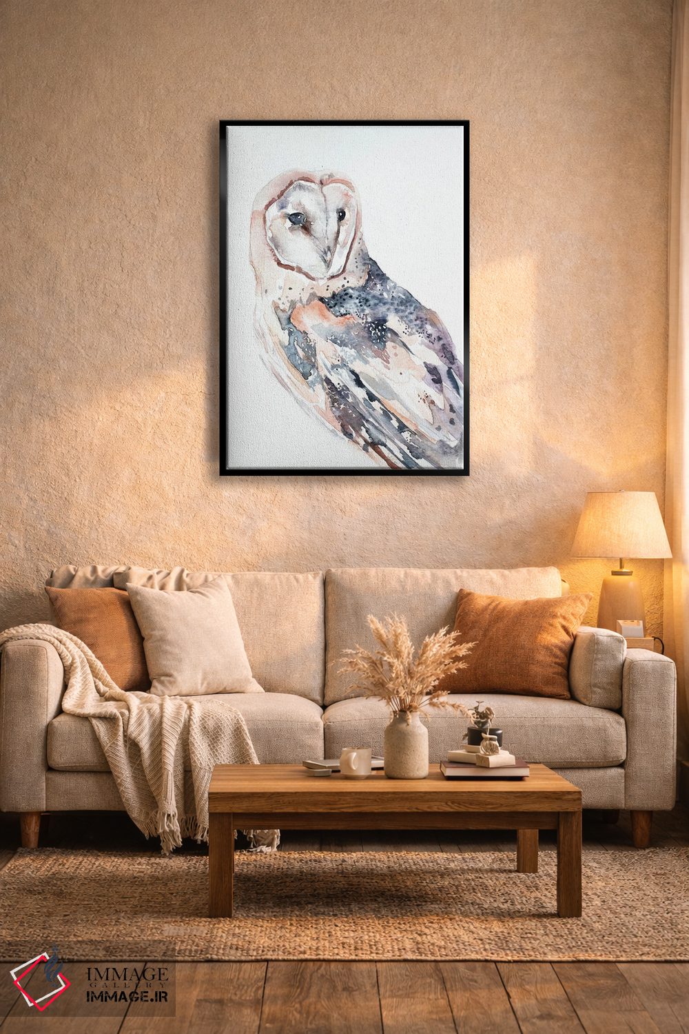 تابلو مینیمال جغد انبار شماره ۲ اثر الیزابت بکر - D6B