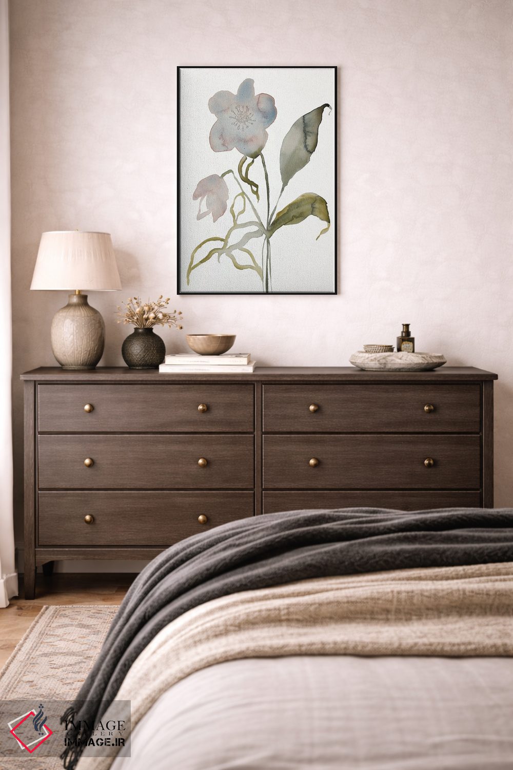 تابلو مینیمال گل دار شماره ۱۵ اثر الیزابت بکر - D3B