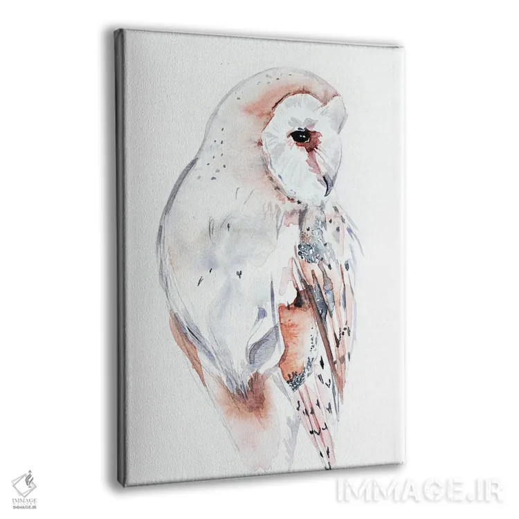 تابلو مدرن جغد انبار اثر الیزابت بکر - نمای پرسپکتیو محصول