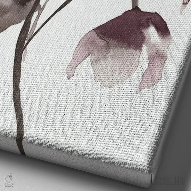 تابلو مینیمال دارواش شماره ۱۲ اثر الیزابت بکر - نمای نزدیک بافت بوم