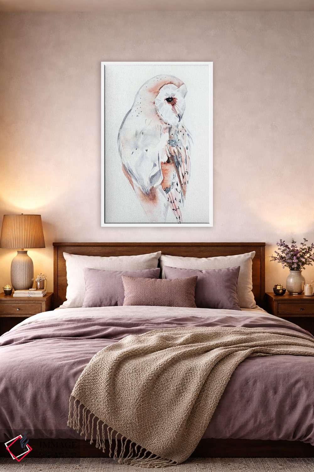 تابلو مدرن جغد انبار اثر الیزابت بکر - D2W