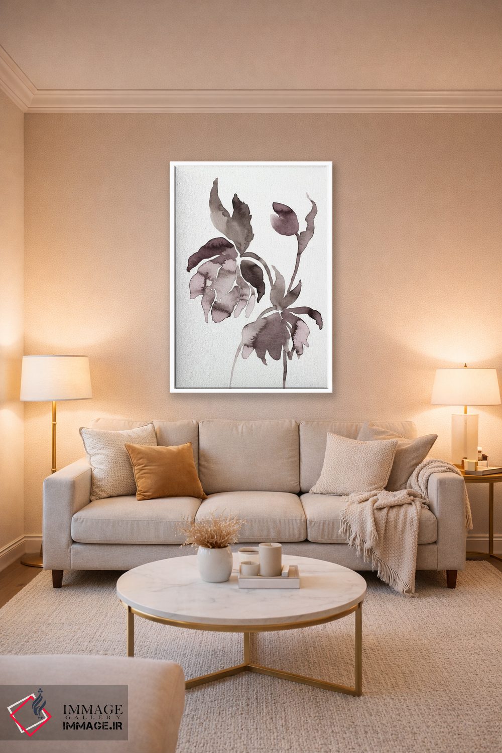 تابلو مینیمال دارواش شماره ۱۳ اثر الیزابت بکر - D3W