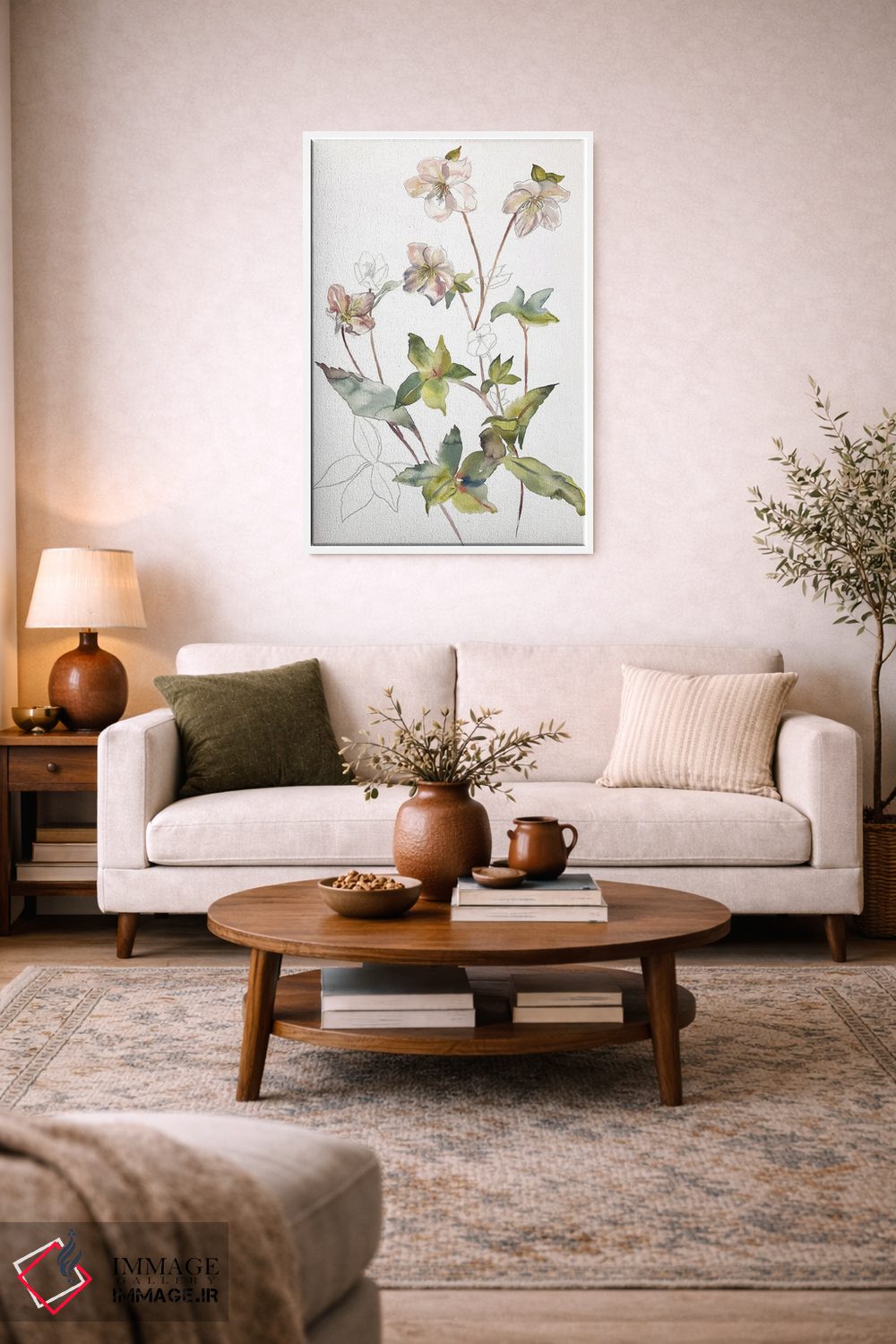 تابلو مینیمال دارواش شماره ۳۴ اثر الیزابت بکر - D3W