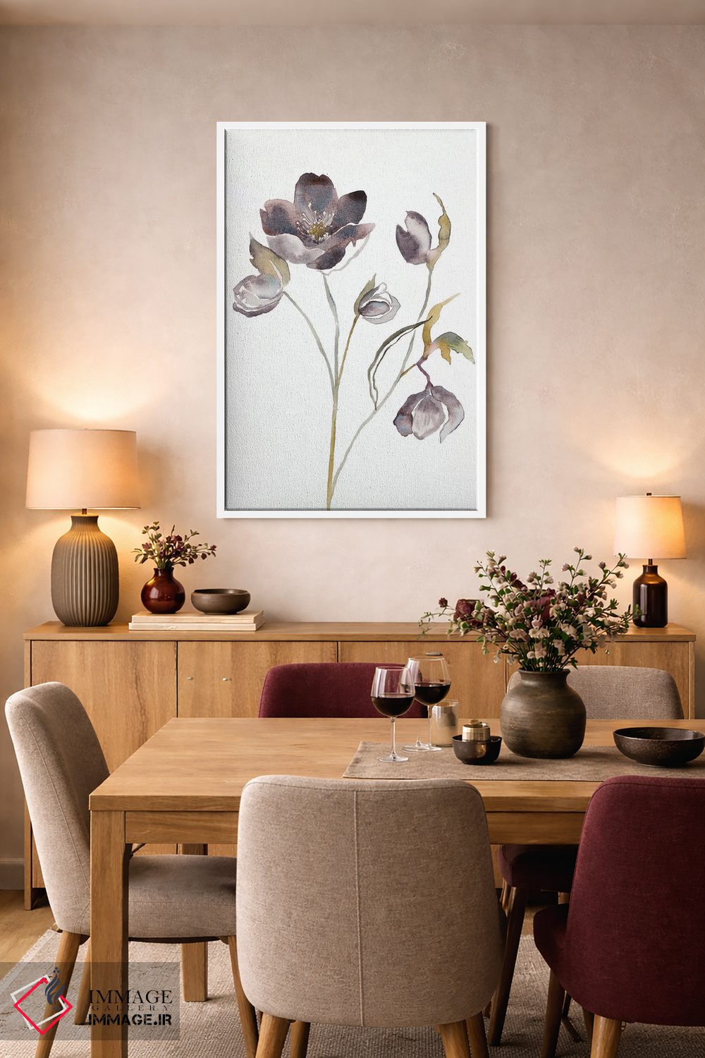 تابلو مینیمال دارواش شماره ۱۷ اثر الیزابت بکر - D5W