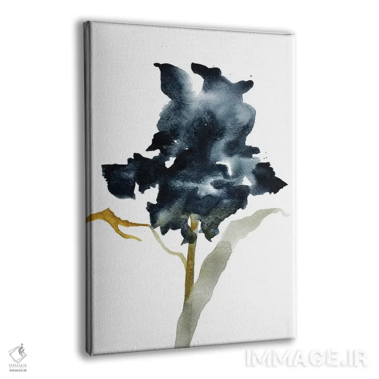 تابلو مینیمال زنبق شماره ۳ اثر الیزابت بکر - نمای پرسپکتیو محصول