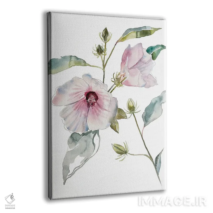 تابلو مینیمال ختمی اثر الیزابت بکر - نمای پرسپکتیو محصول