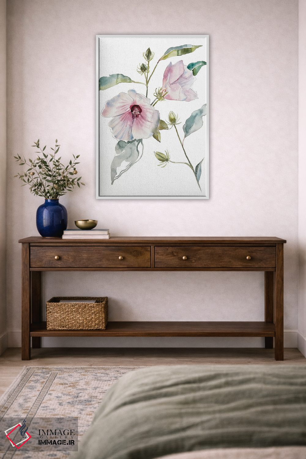 تابلو مینیمال ختمی اثر الیزابت بکر - D3W