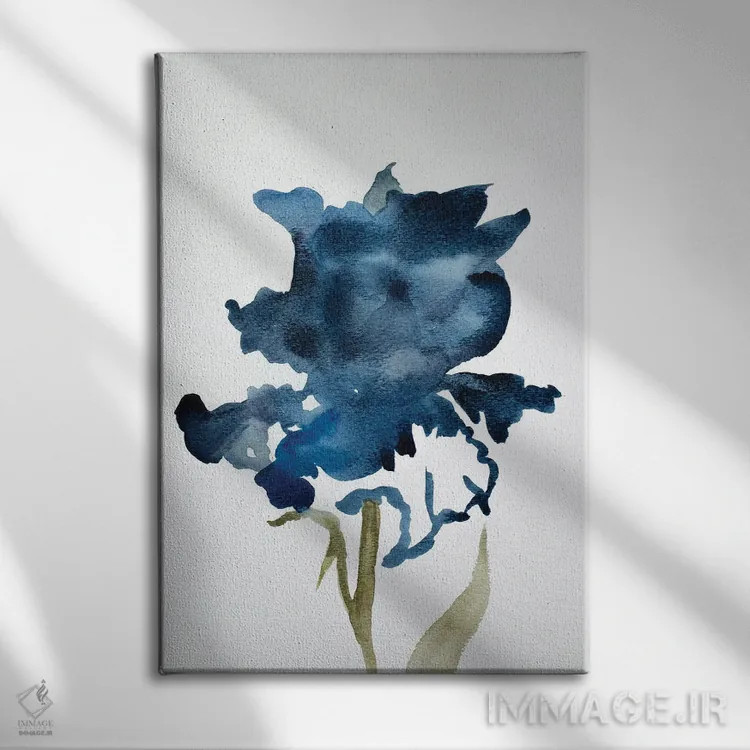 تابلو مینیمال زنبق شماره ۱۰ اثر الیزابت بکر - نمای روبهرو روی دیوار