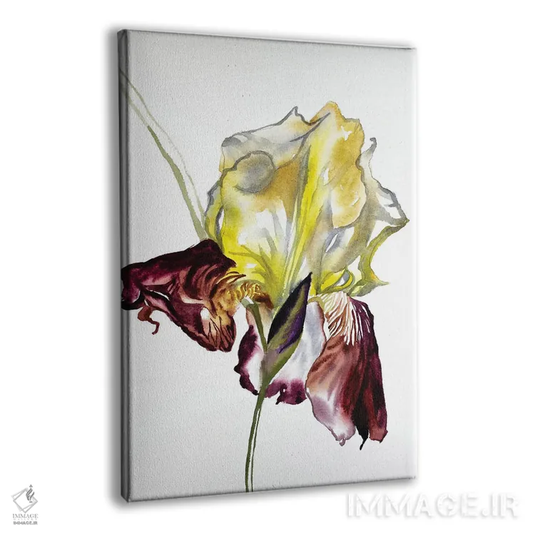 تابلو مینیمال زنبق شماره ۷۷ اثر الیزابت بکر - نمای پرسپکتیو محصول