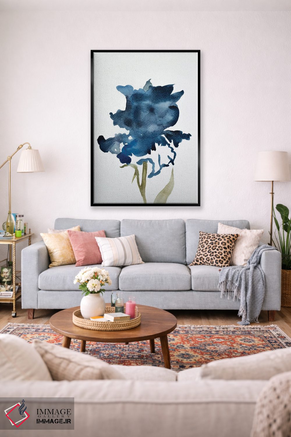 تابلو مینیمال زنبق شماره ۱۰ اثر الیزابت بکر - D1B