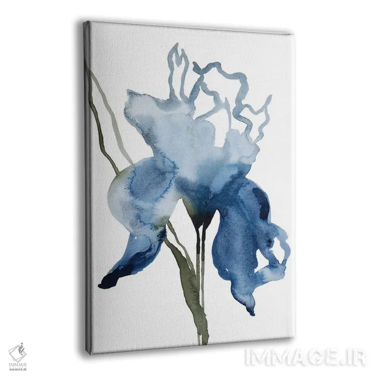 تابلو مینیمال زنبق شماره ۱۳۲ اثر الیزابت بکر - نمای پرسپکتیو محصول