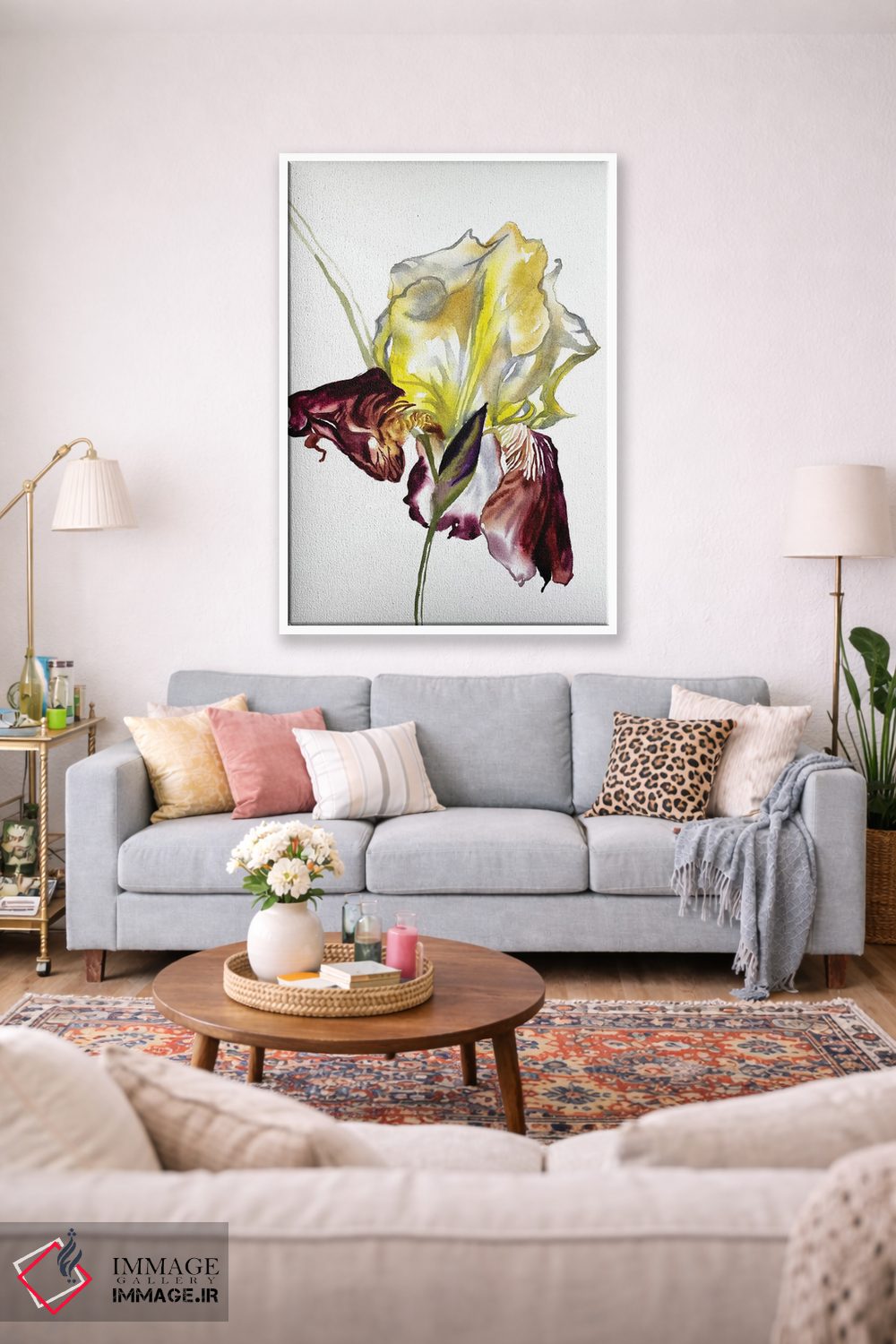 تابلو مینیمال زنبق شماره ۷۷ اثر الیزابت بکر - D1W