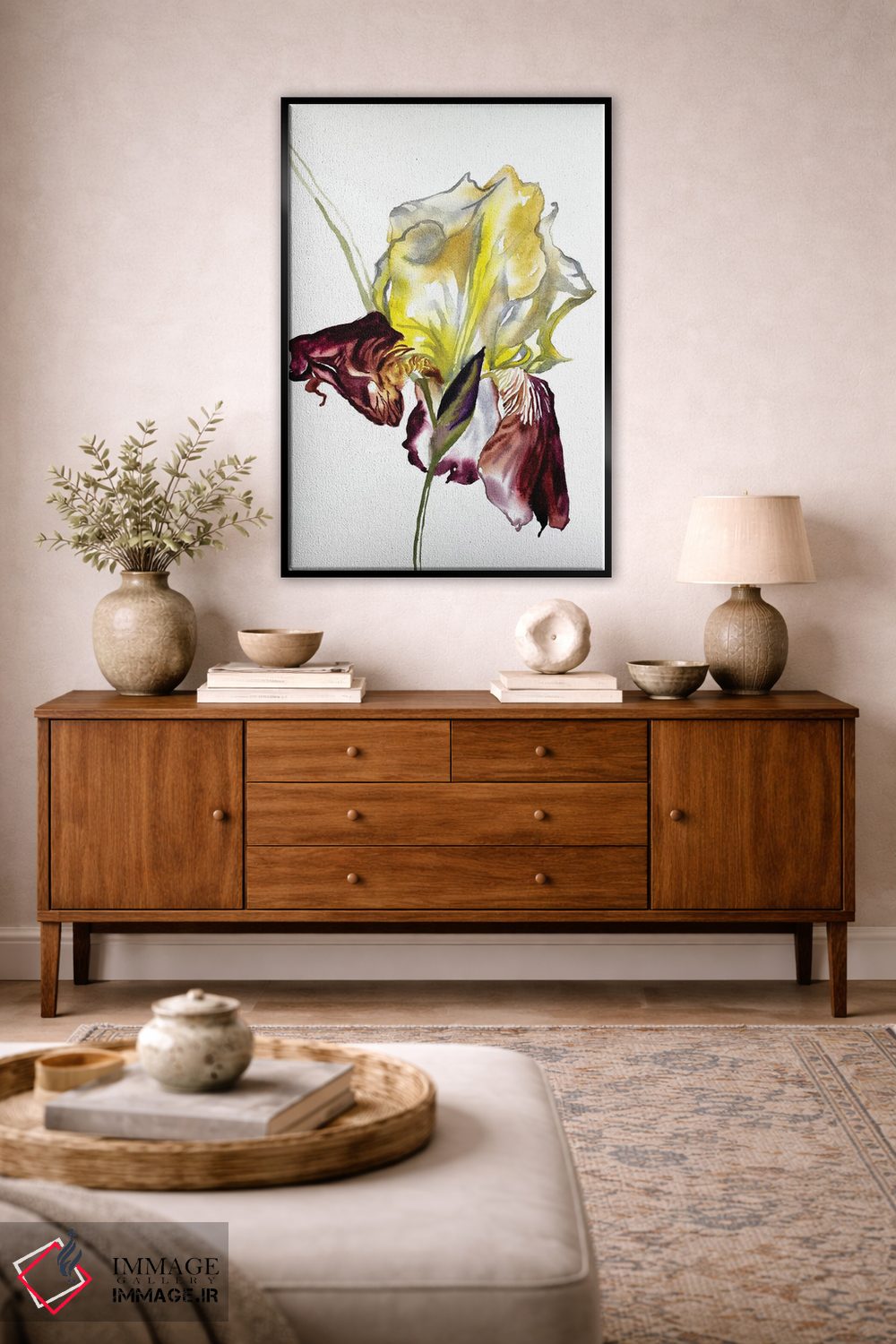 تابلو مینیمال زنبق شماره ۷۷ اثر الیزابت بکر - D3B