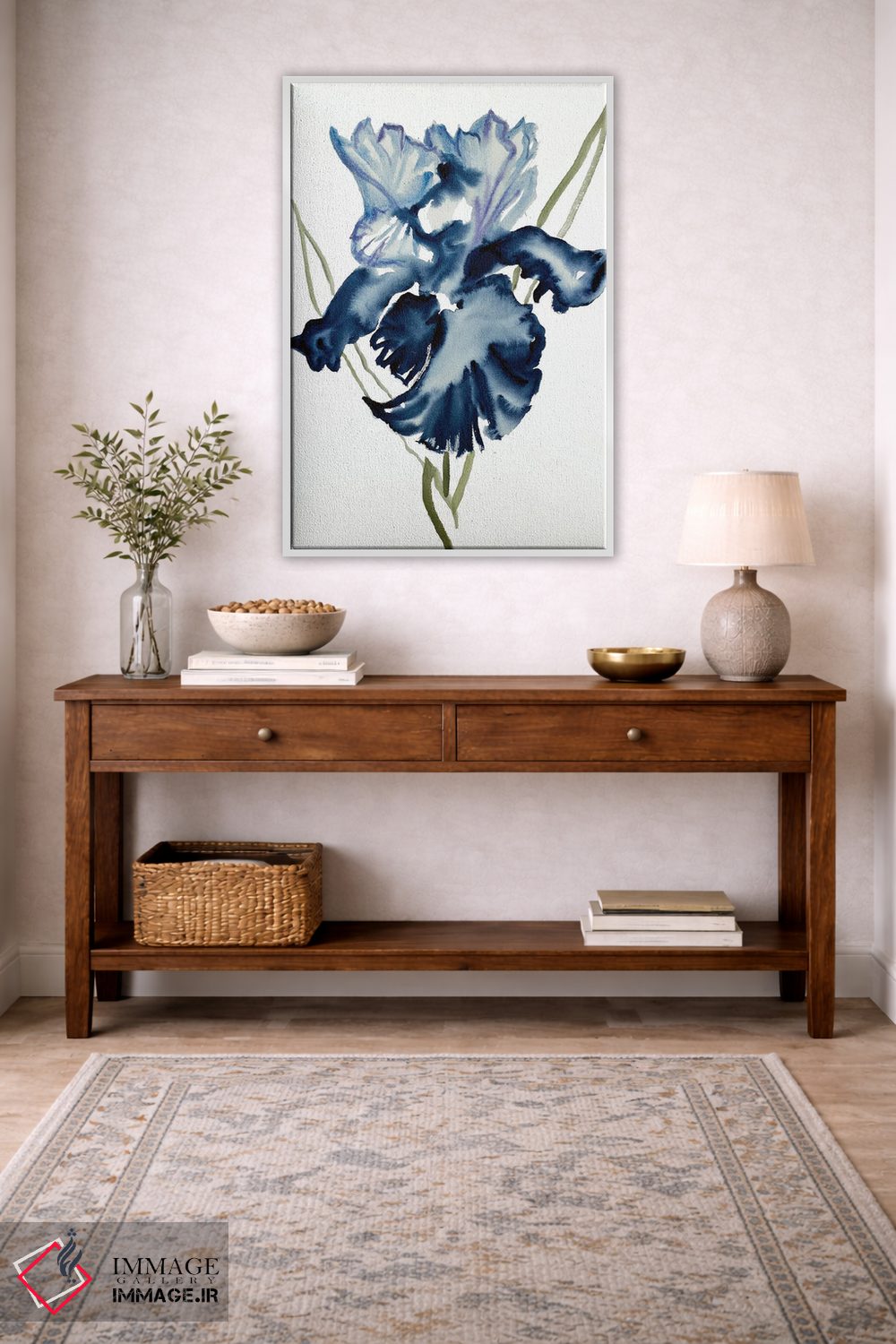 تابلو مینیمال زنبق شماره ۱۰۸ اثر الیزابت بکر - D2W