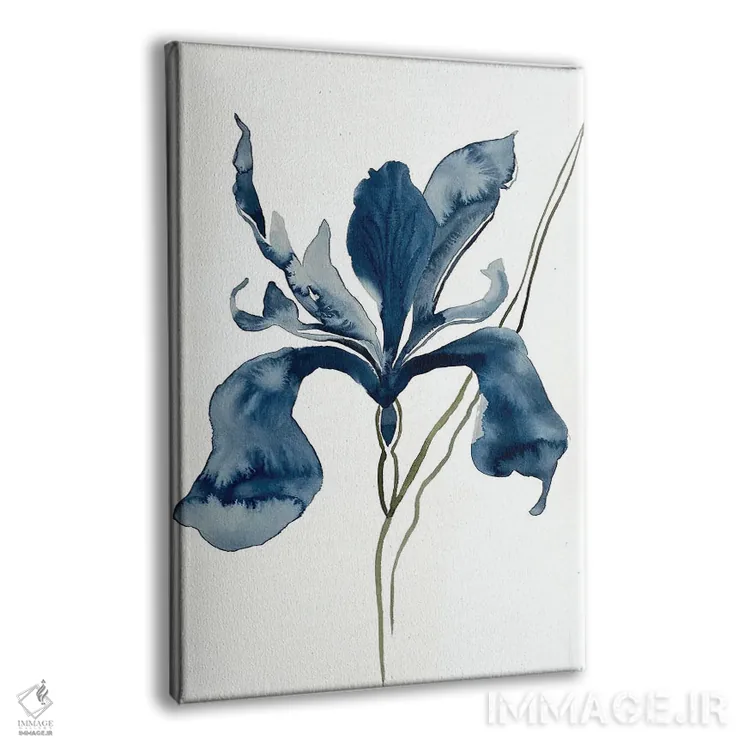 تابلو مینیمال زنبق شماره ۱۵۲ اثر الیزابت بکر - نمای پرسپکتیو محصول