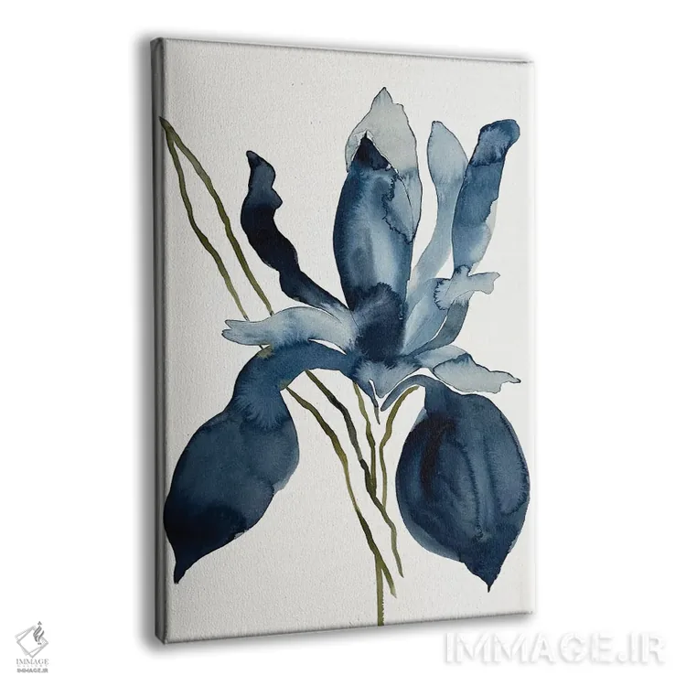 تابلو مینیمال زنبق شماره ۱۵۳ اثر الیزابت بکر - نمای پرسپکتیو محصول