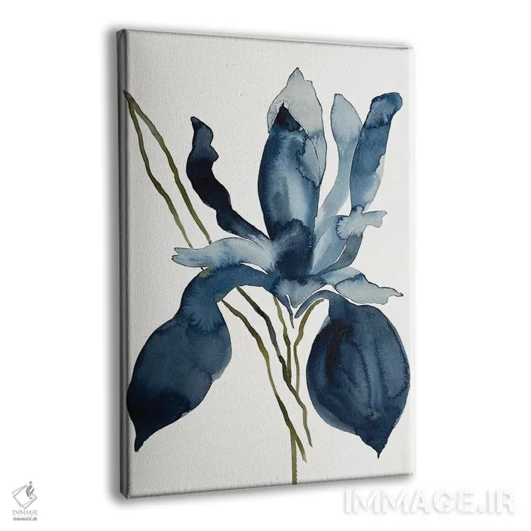 تابلو مینیمال زنبق شماره ۱۵۳ اثر الیزابت بکر - نمای پرسپکتیو محصول