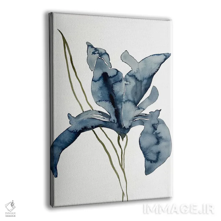 تابلو مینیمال زنبق شماره ۱۵۴ اثر الیزابت بکر - نمای پرسپکتیو محصول