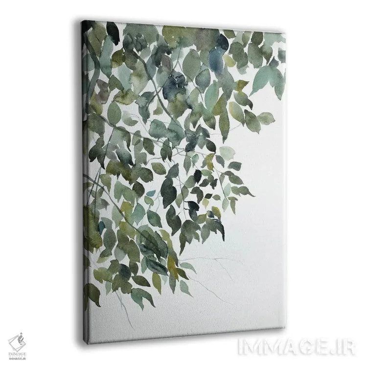 تابلو مینیمال مطالعه شاخه شماره ۵ اثر الیزابت بکر - نمای پرسپکتیو محصول