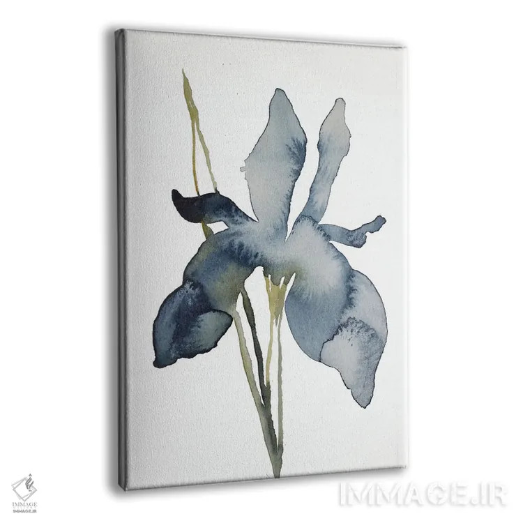 تابلو مینیمال زنبق شماره ۱۵۸ اثر الیزابت بکر - نمای پرسپکتیو محصول