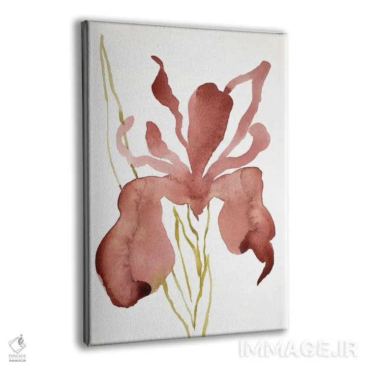 تابلو مینیمال زنبق شماره ۱۵۷ اثر الیزابت بکر - نمای پرسپکتیو محصول