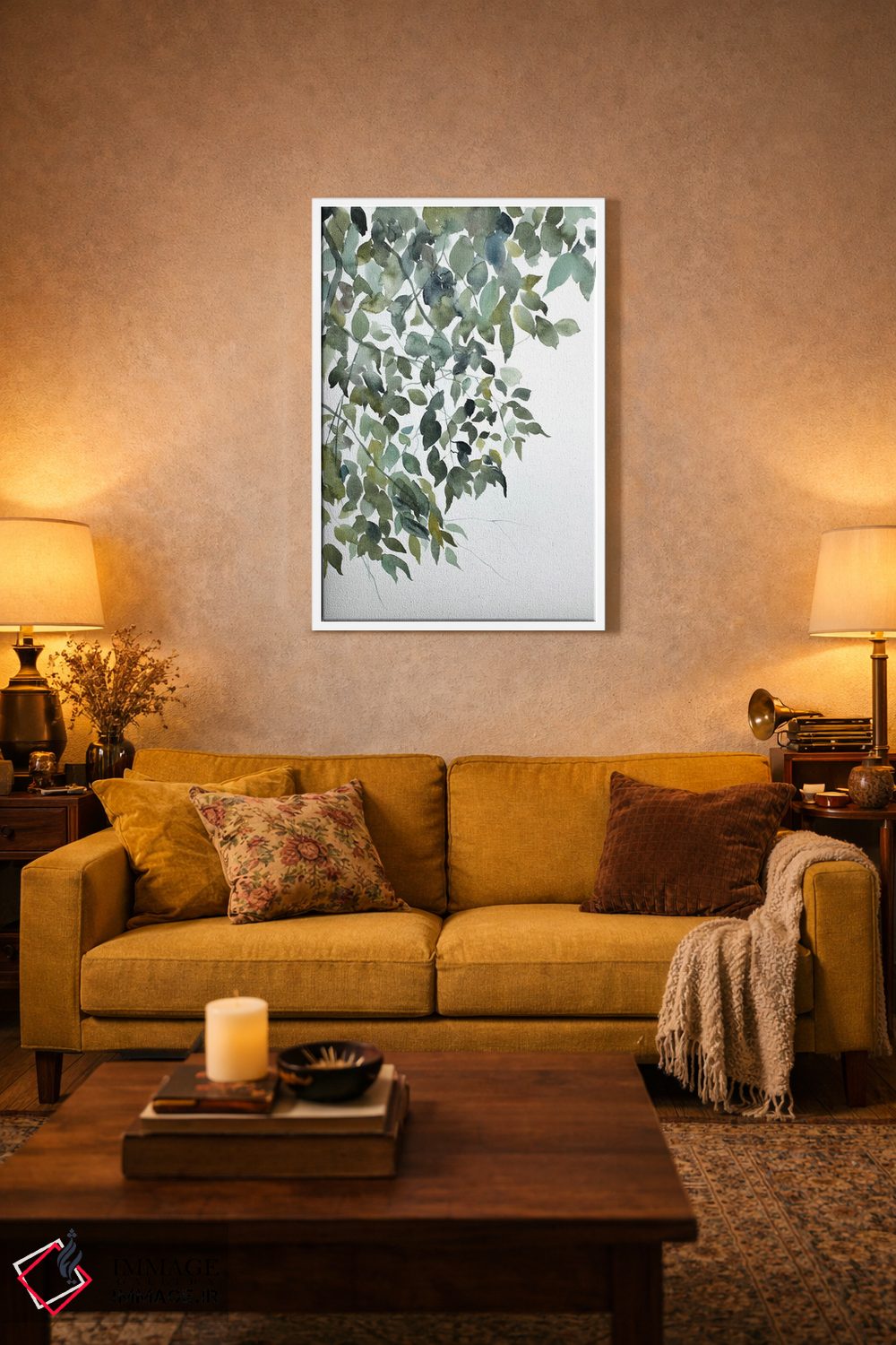 تابلو مینیمال مطالعه شاخه شماره ۵ اثر الیزابت بکر - D2W