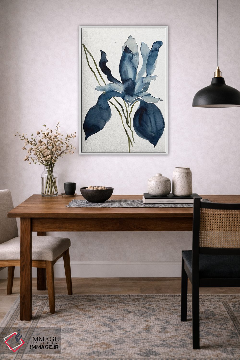 تابلو مینیمال زنبق شماره ۱۵۳ اثر الیزابت بکر - D2W