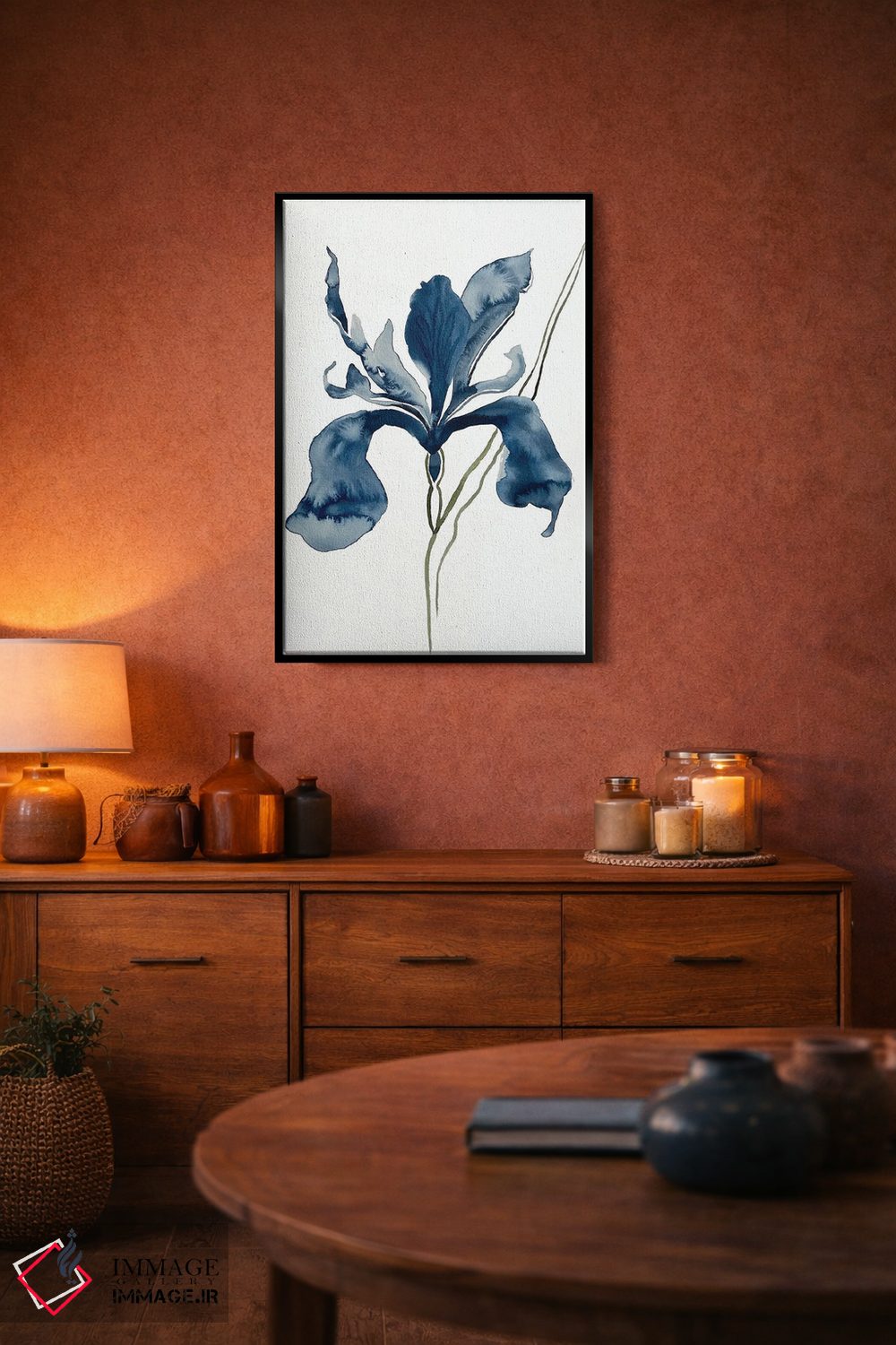 تابلو مینیمال زنبق شماره ۱۵۲ اثر الیزابت بکر - D4B