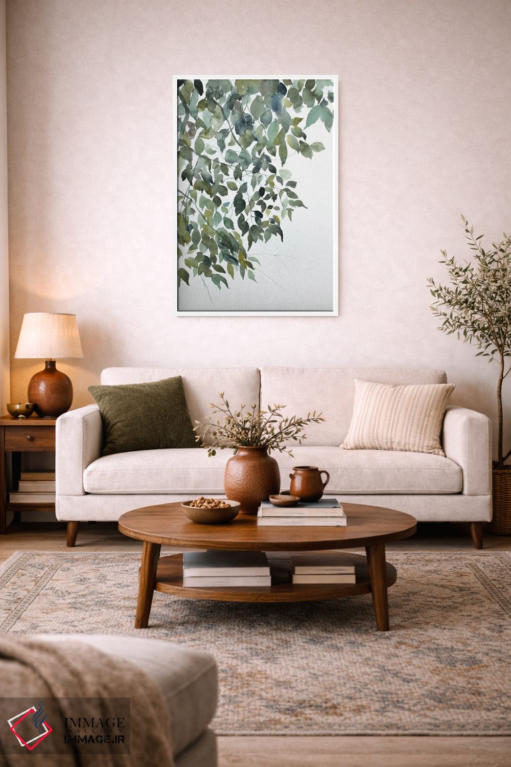 تابلو مینیمال مطالعه شاخه شماره ۵ اثر الیزابت بکر - D4W