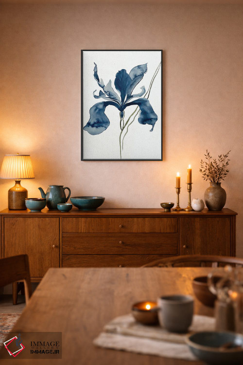 تابلو مینیمال زنبق شماره ۱۵۲ اثر الیزابت بکر - D6B