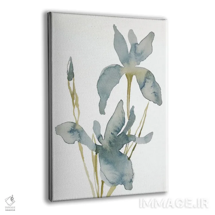 تابلو مینیمال زنبق شماره ۱۶۰ اثر الیزابت بکر - نمای پرسپکتیو محصول